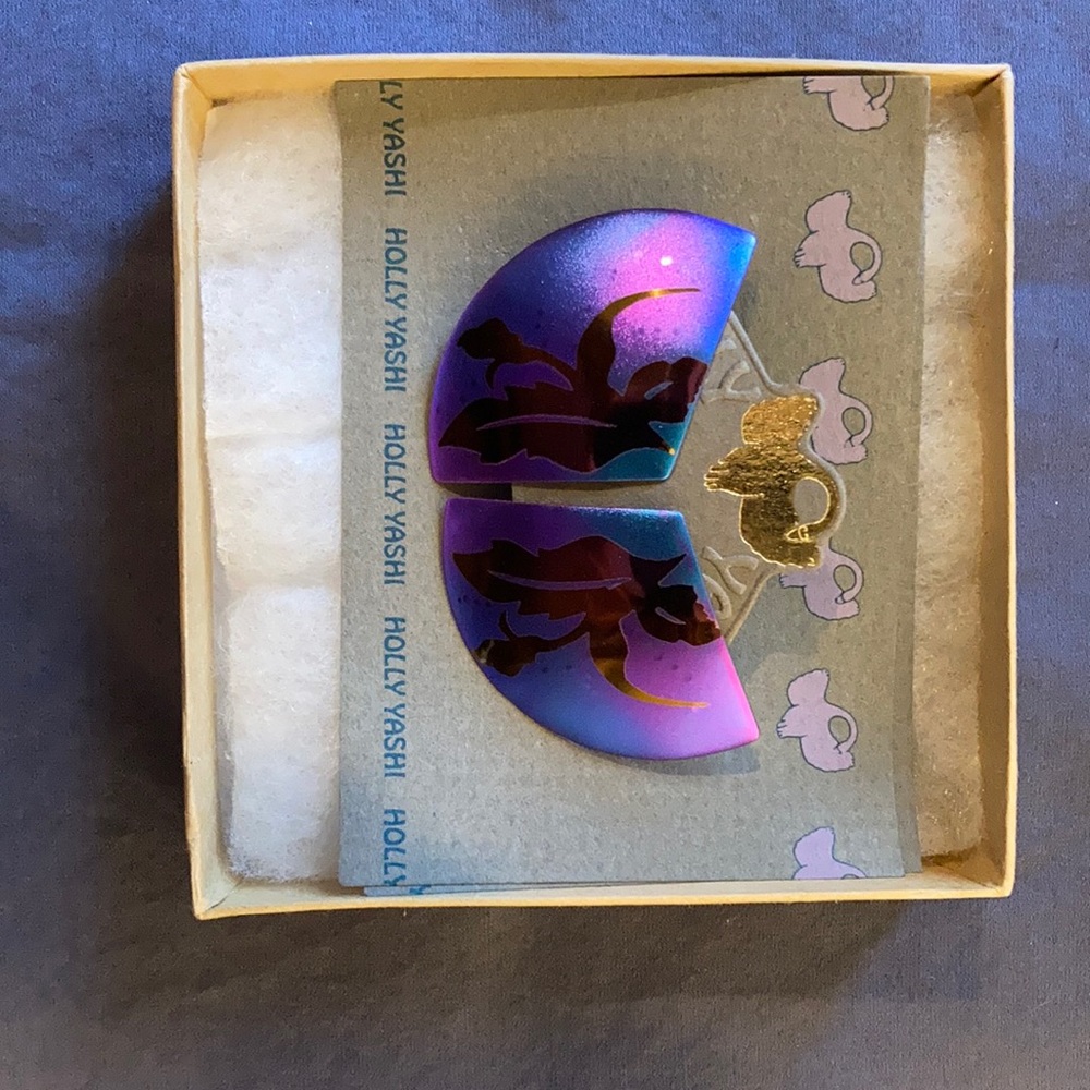 New earrings. Triangle from Holly Yashi